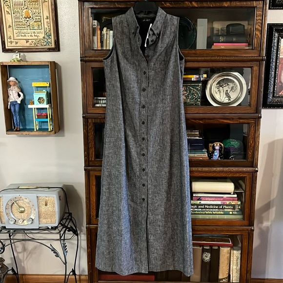 Creative Jo-an Dresses & Skirts - NWT Beautiful Hemp Brown Sleeveless Shirtdress